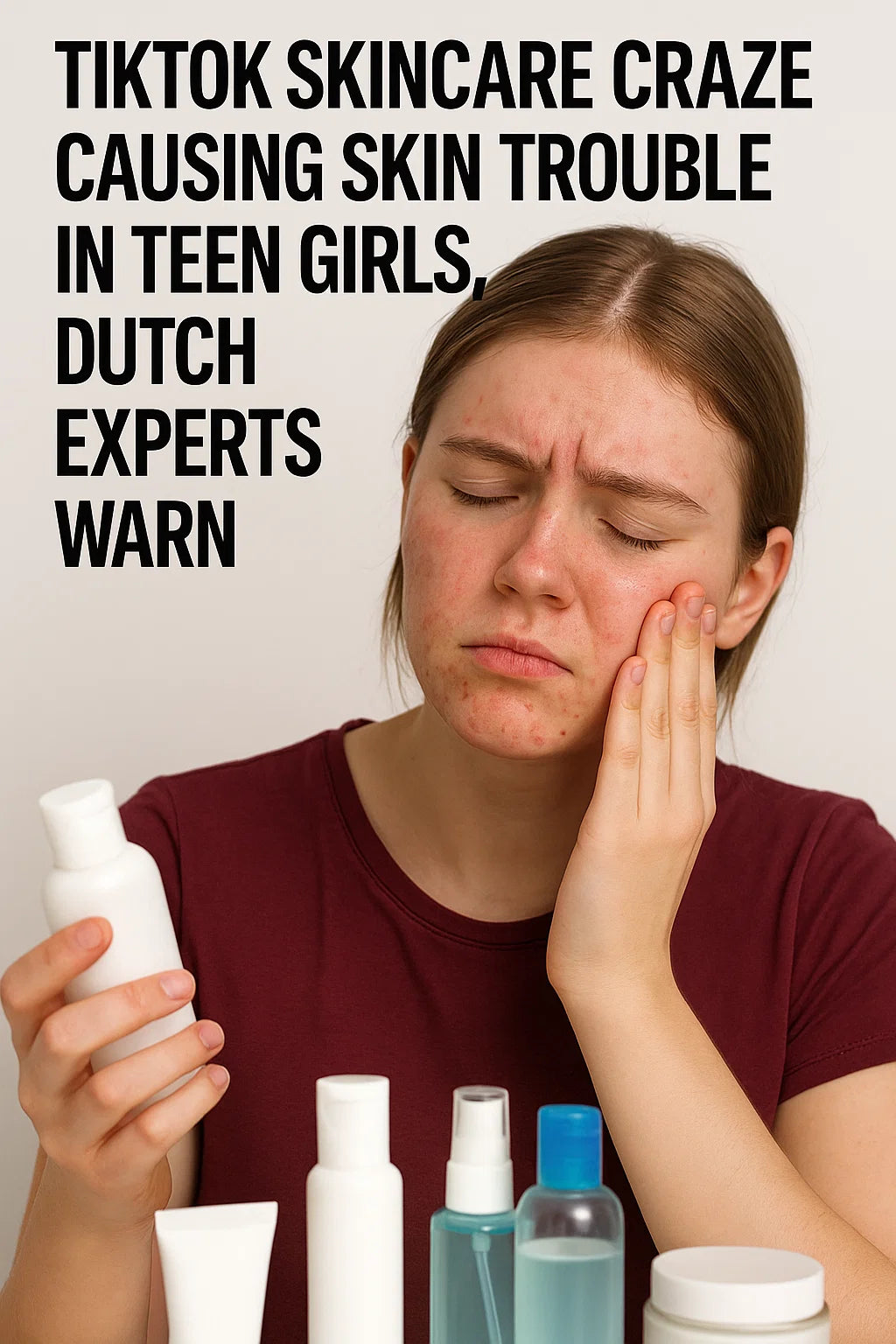 TikTok Skincare Craze Causing Skin Trouble in Teen Girls, Dutch Experts Warn